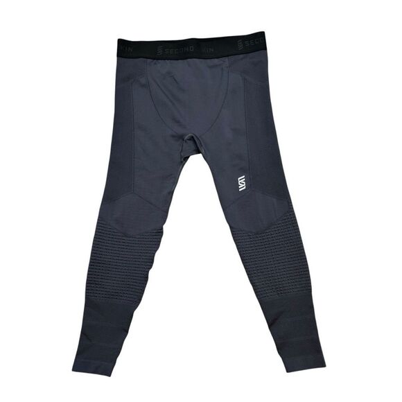 Mens Second Skin Black 7/8 Length Compressions Pants Size XL - Picture 1 of 10